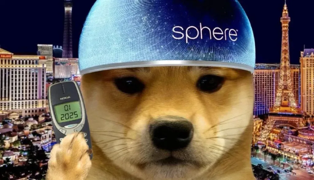 Dogwifhat sobe 9% com especulação sobre propaganda na Sphere de Las Vegas