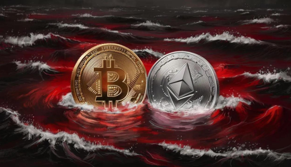 Bitcoin e Ethereum caem para os menores preços em meses; liquidações passam de US$ 600 milhões