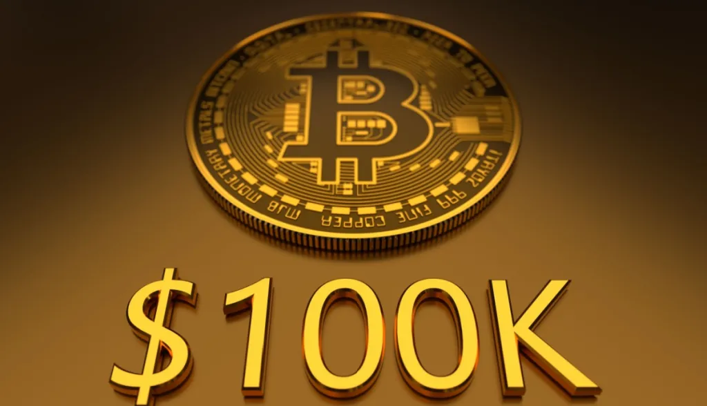 Bitcoin supera US$ 100 mil e atinge maior preço desde fevereiro