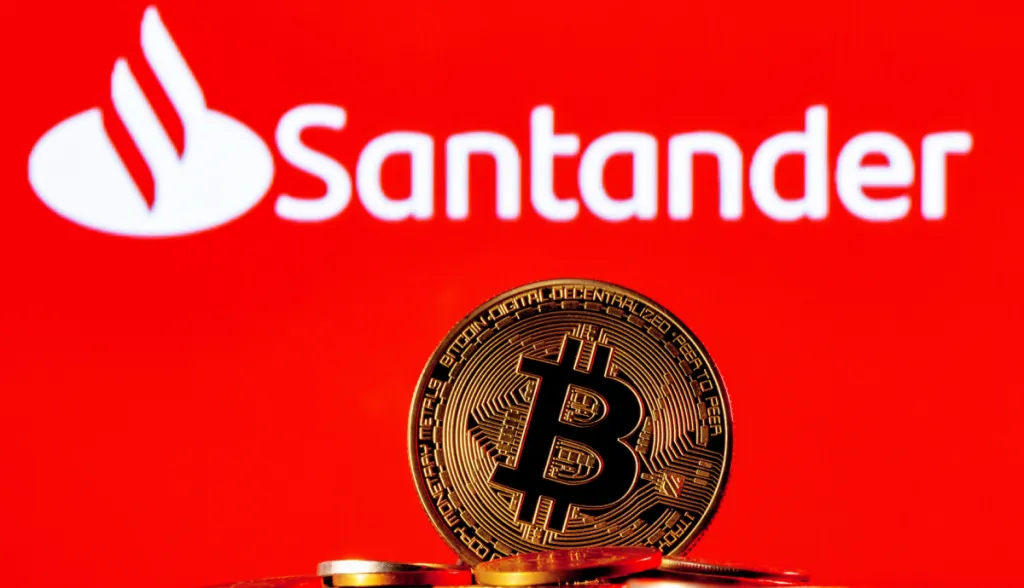Santander começa a oferecer criptomoedas na Europa
